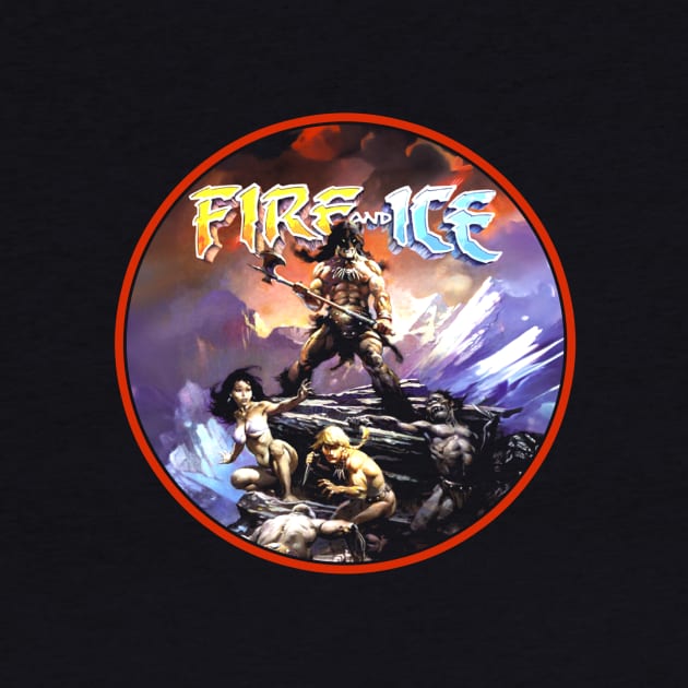 Fire and Ice (Black Print) by Miskatonic Designs